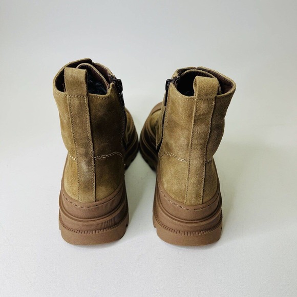 Hee Women’s Leather Lace-Up Boots US 9.5-10 Tan Mushroom‎ - Picture 5 of 8